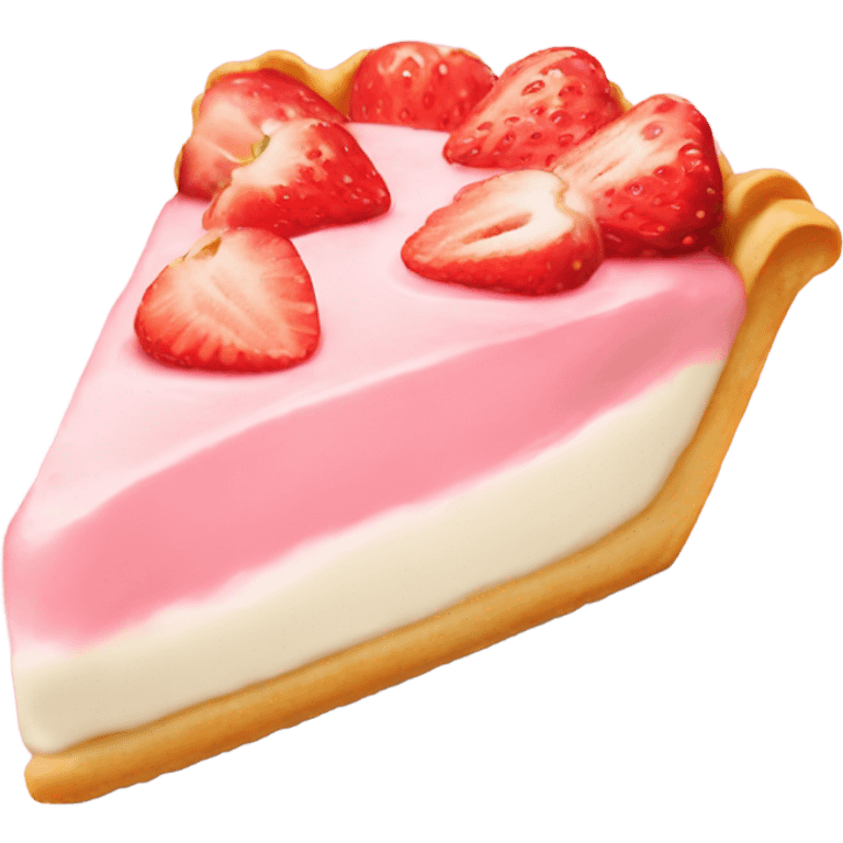 light pink strawberry tart emoji