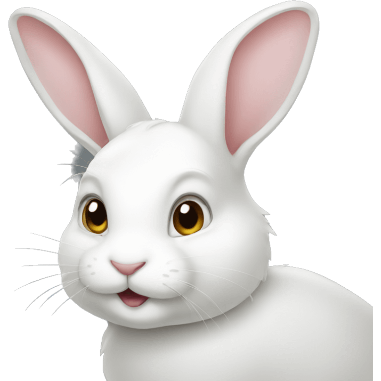 White rabbit emoji