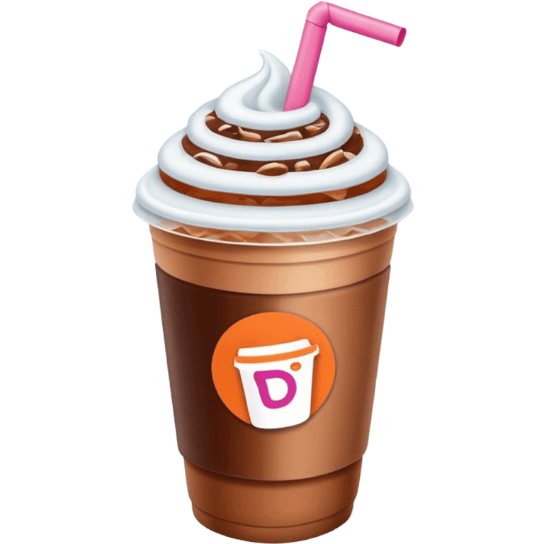 Dunkin iced coffee emoji