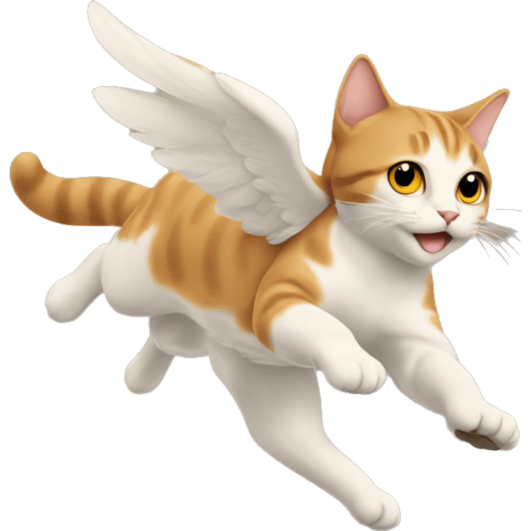 Cat flying emoji