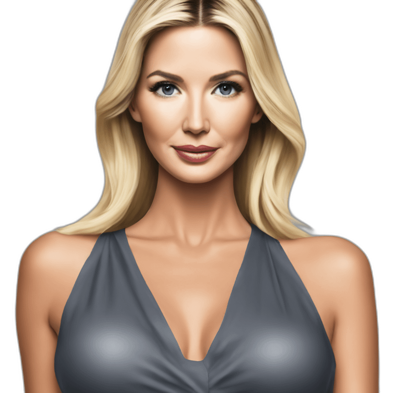 ivanka trump in body paint emoji