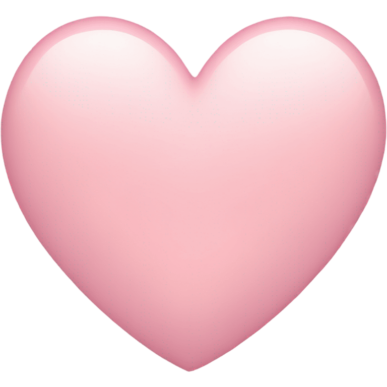 light pink heart  emoji