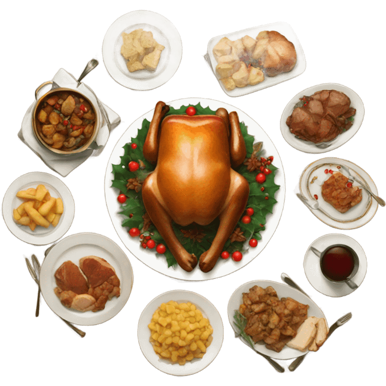 Christmas dinner  emoji