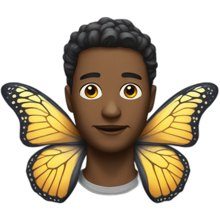 butterfly man emoji