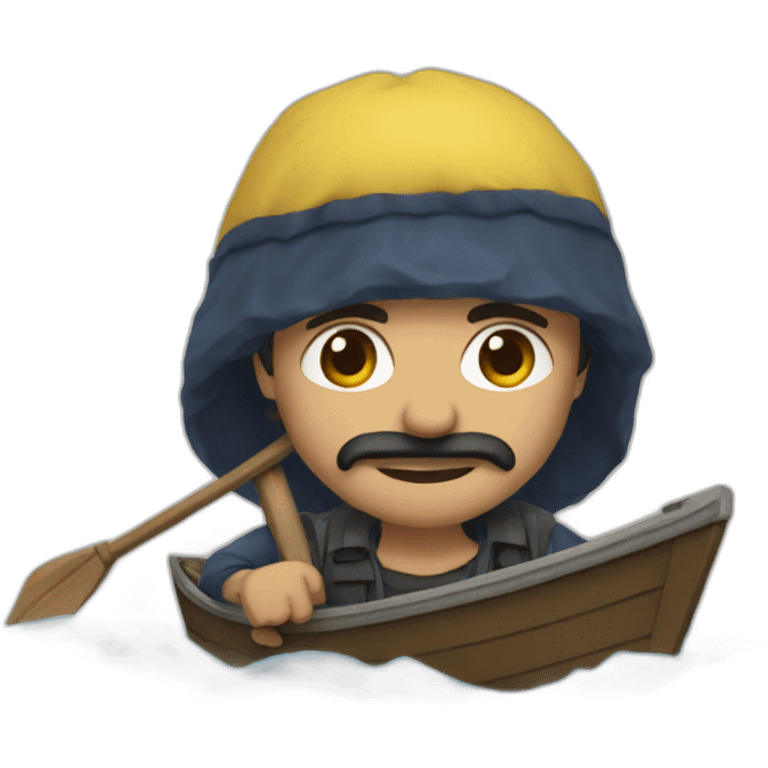 zemmour in boat emoji