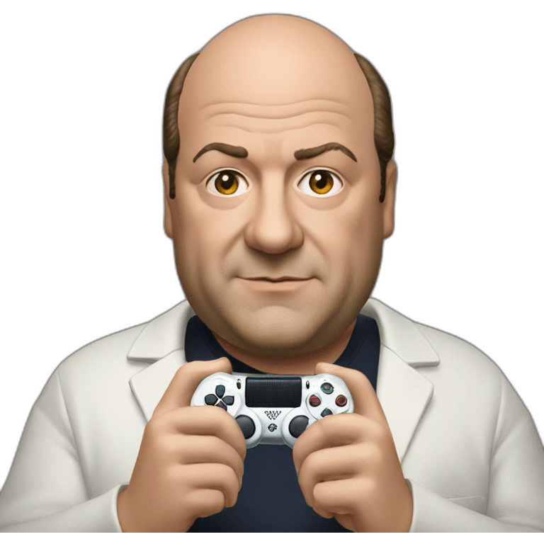 Tony soprano holding a PlayStation controller  emoji