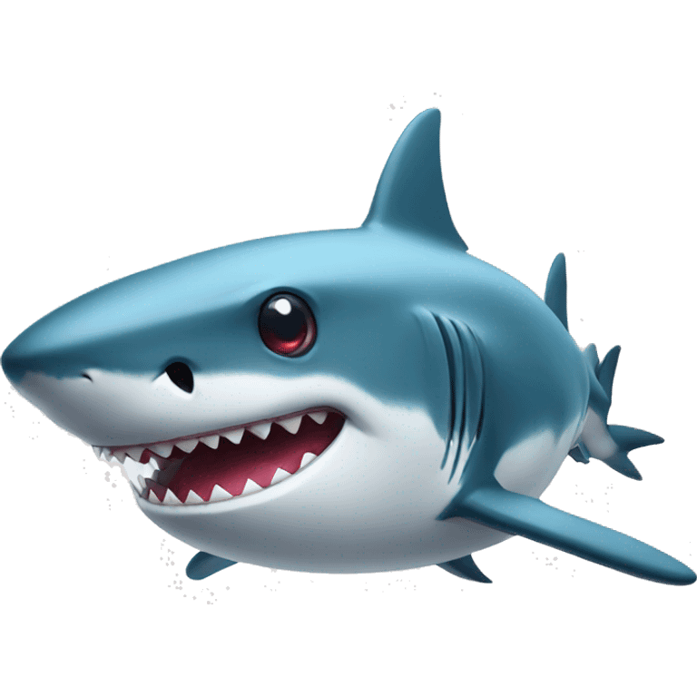 Shark with apple  emoji