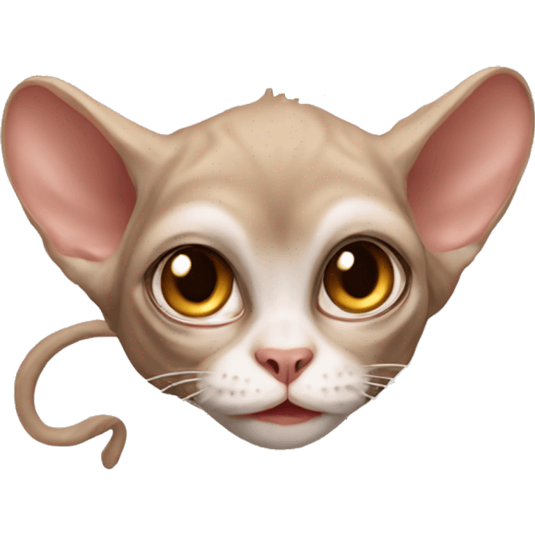 Monkey with Devon Rex emoji