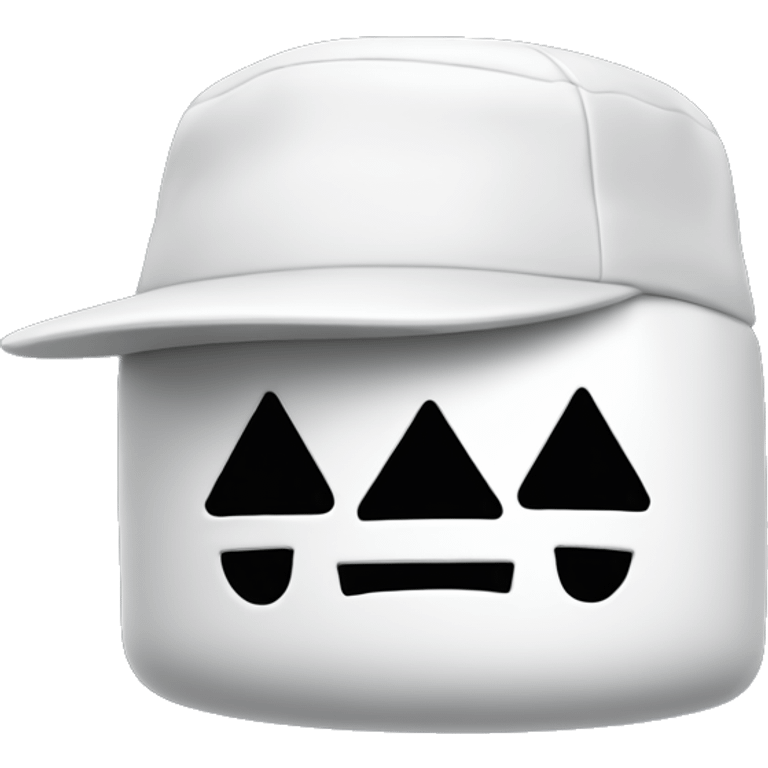 marshmello with a cap emoji