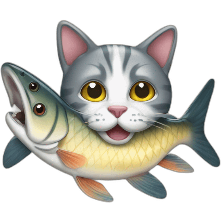 cat-eat-fish emoji