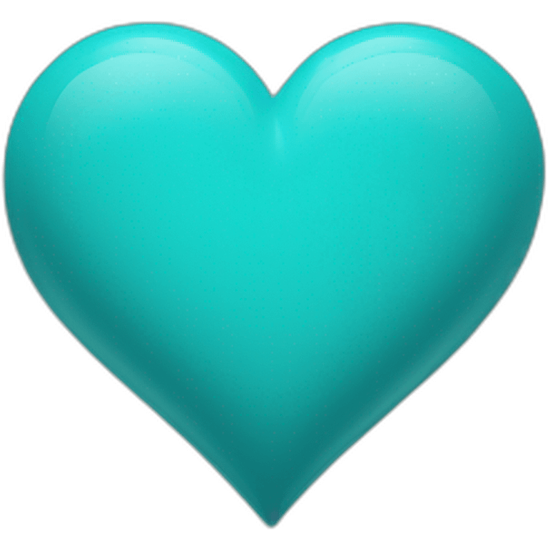 coeur bleu turquoise emoji