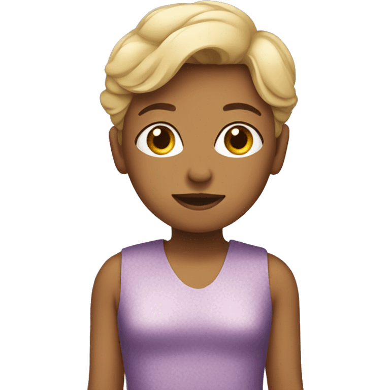 Boy wearing a woman dress emoji