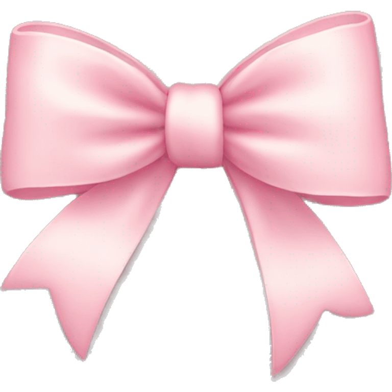 Cute light pink bow emoji