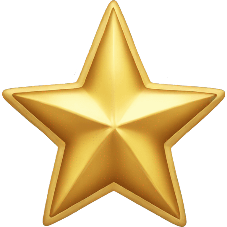 Golden Christmas star emoji