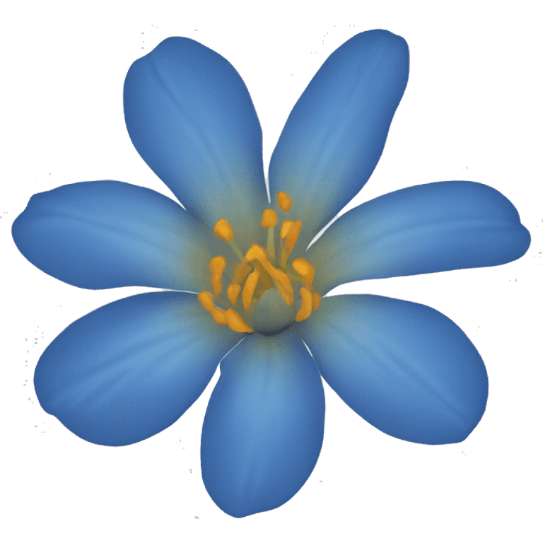 Flor azul emoji