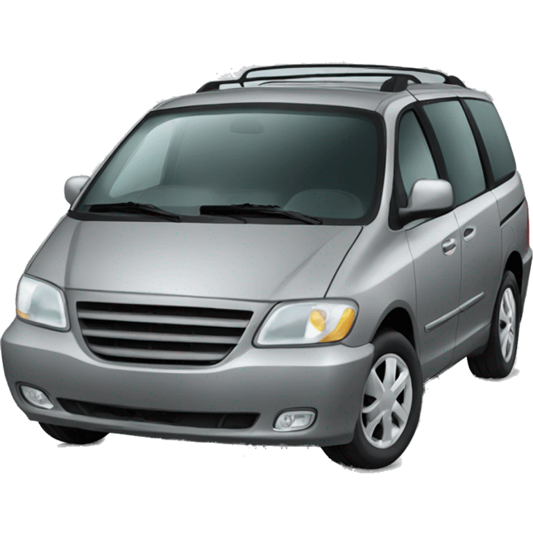 grey minivan emoji