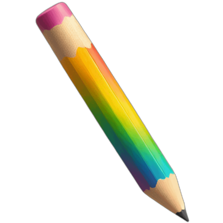 rainbow pencil emoji