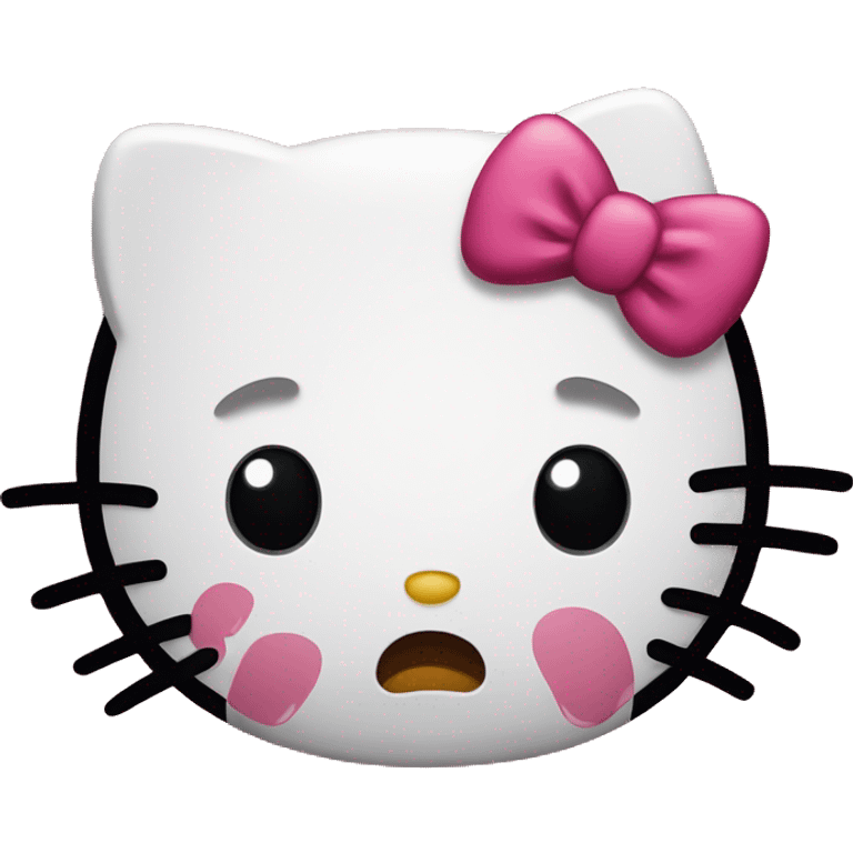 hello kitty crying emoji