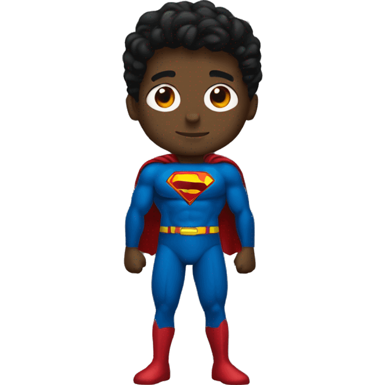 Black superman full body emoji