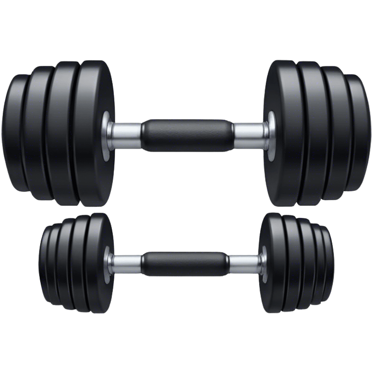 black dumbbell emoji