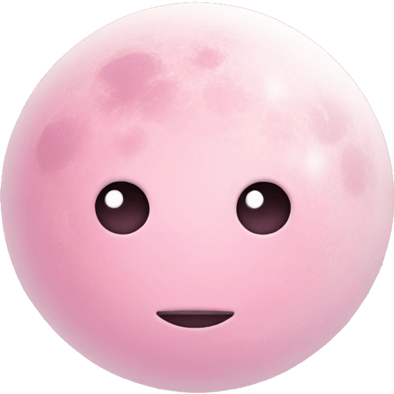 Moon light pink emoji