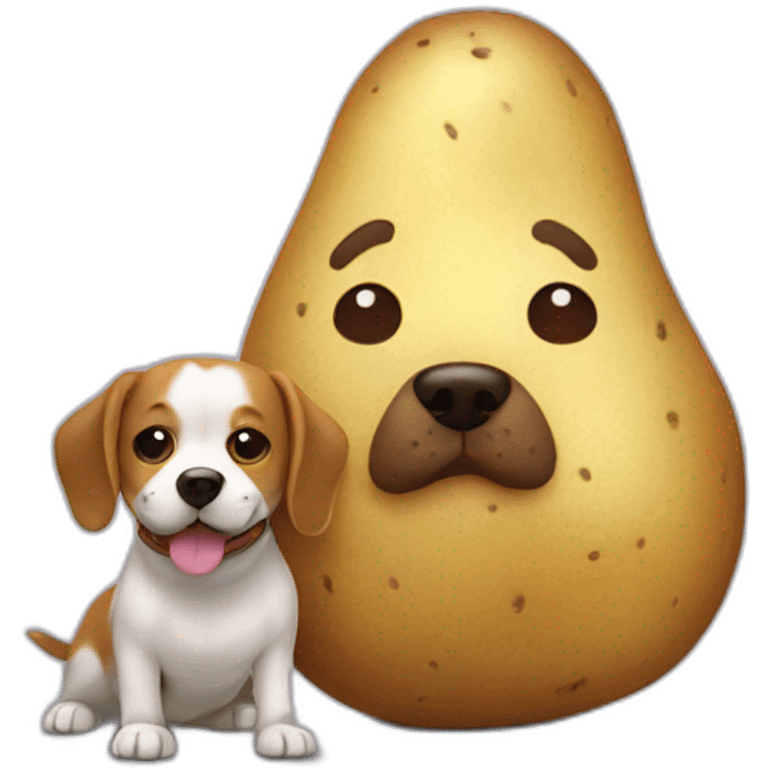 Dog and potato emoji