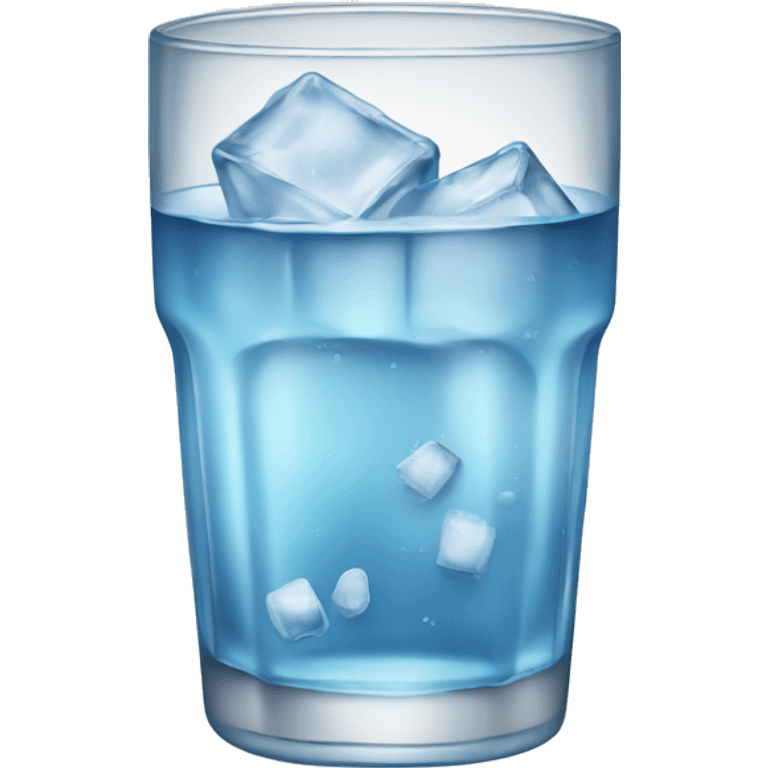 Glass of ice cold water  emoji