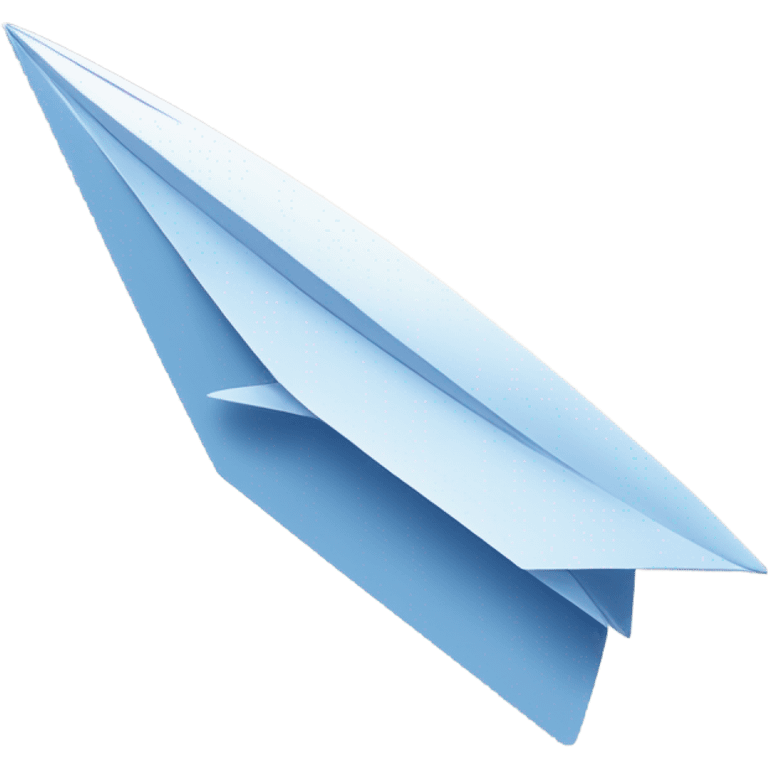 Paper airplane being sent with wind behind it emoji