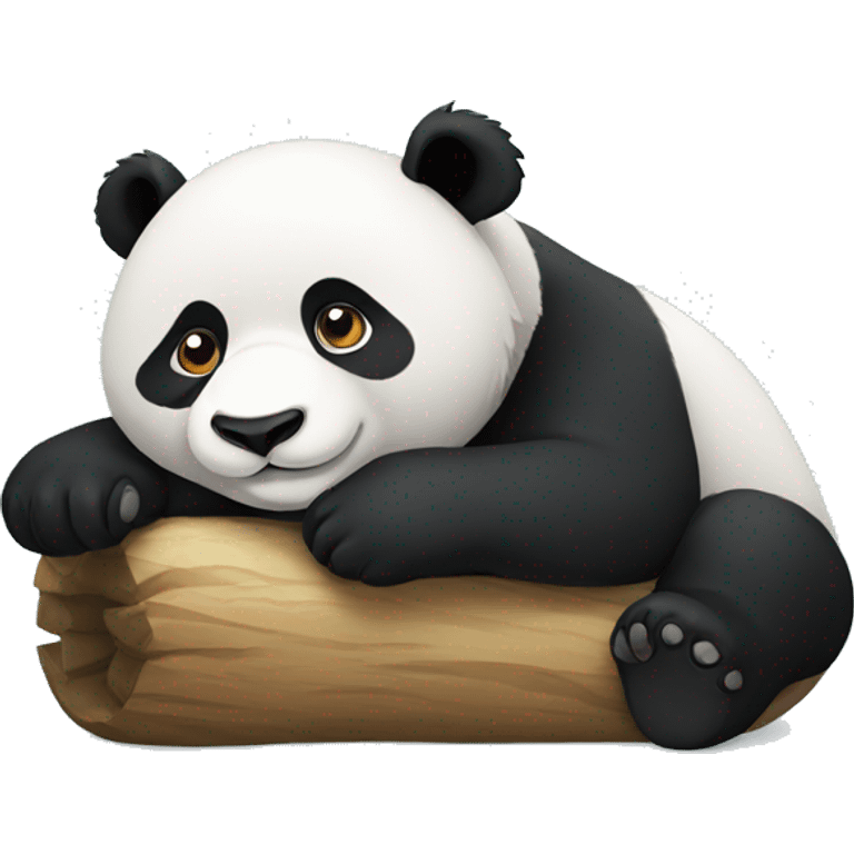 panda laying emoji