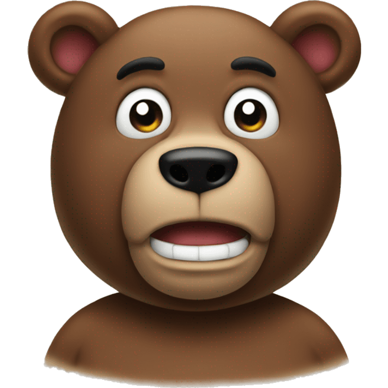 stupid bear emoji