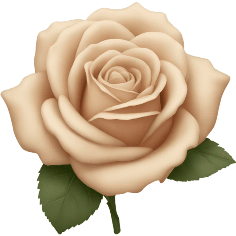 beige rose emoji