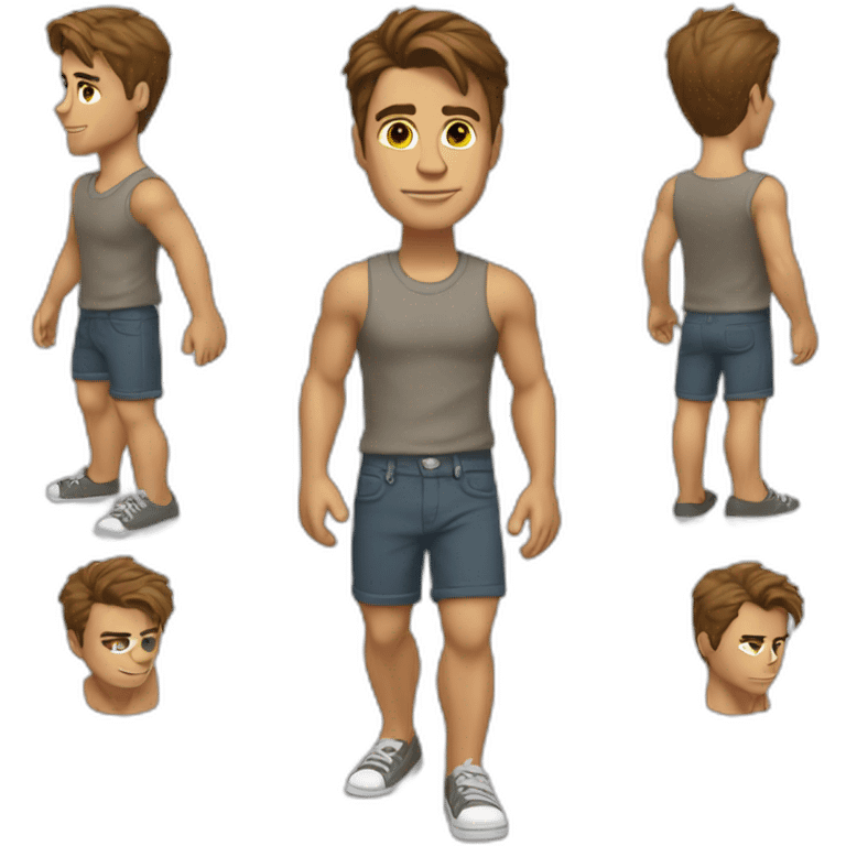 rob Lowe full body paws shorts emoji