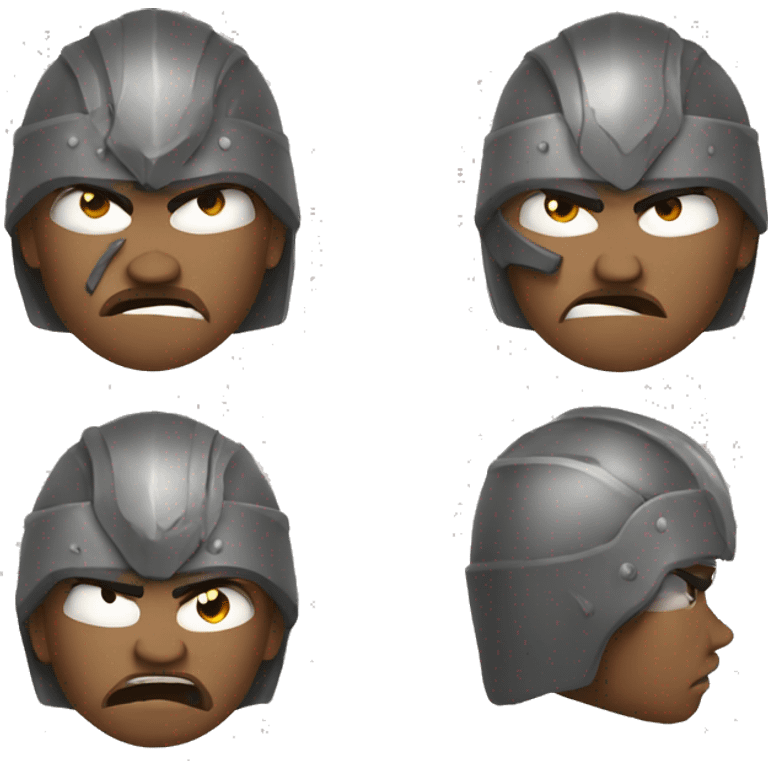 Anger warrior emoji