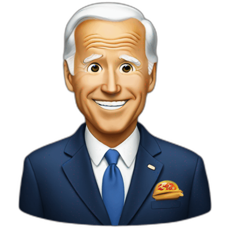 Biden as a fast food employee emoji