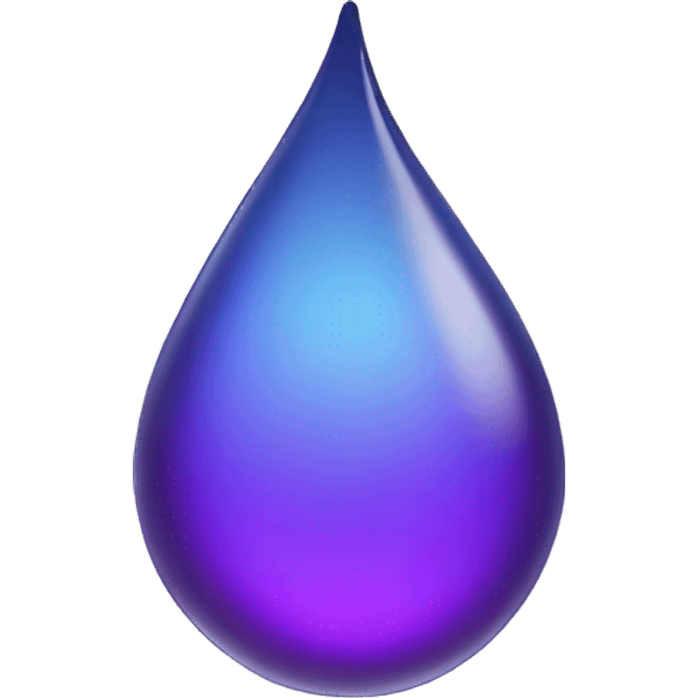 purple water drop emoji