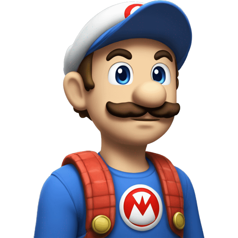 Mario-with-a-blue-shell emoji