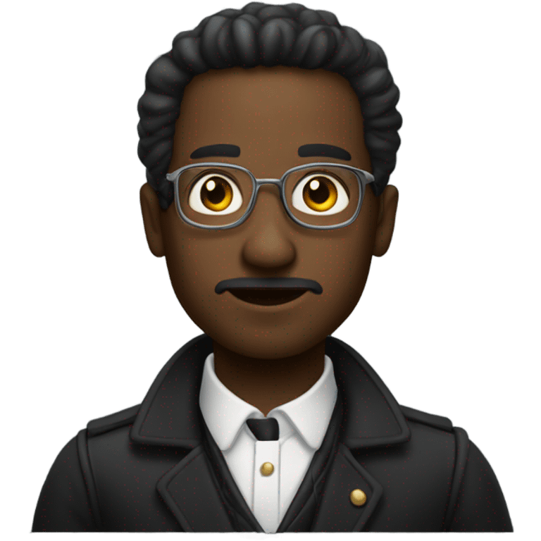 Black Time traveler  emoji