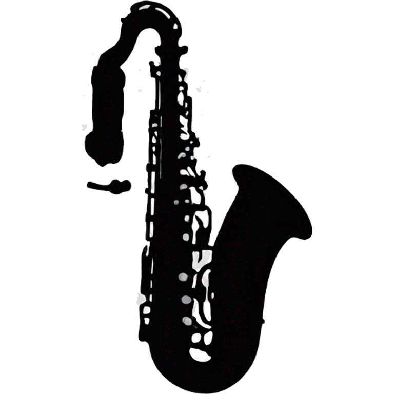 Black saxophone  emoji