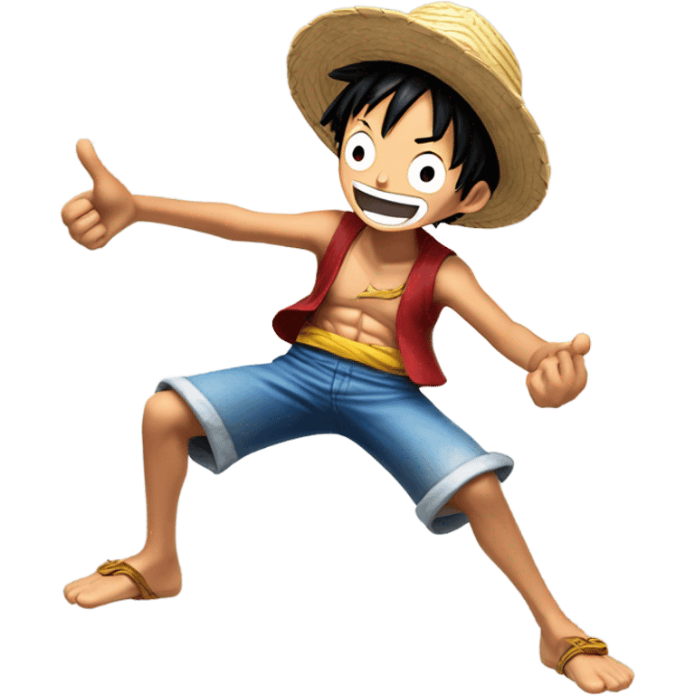 Luffy jump emoji