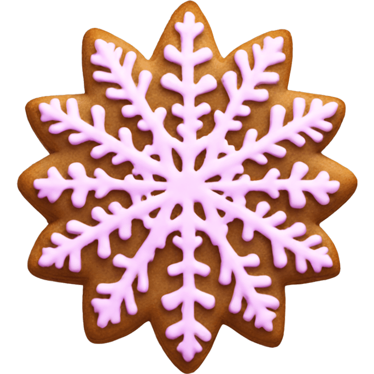 pink snowflake cookie  emoji