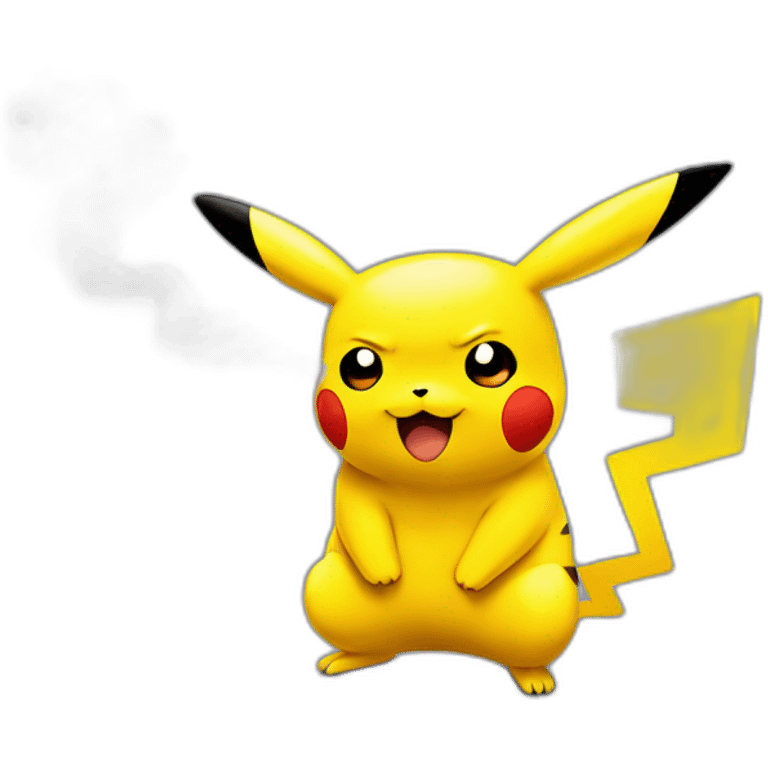 Pikachu smoke emoji