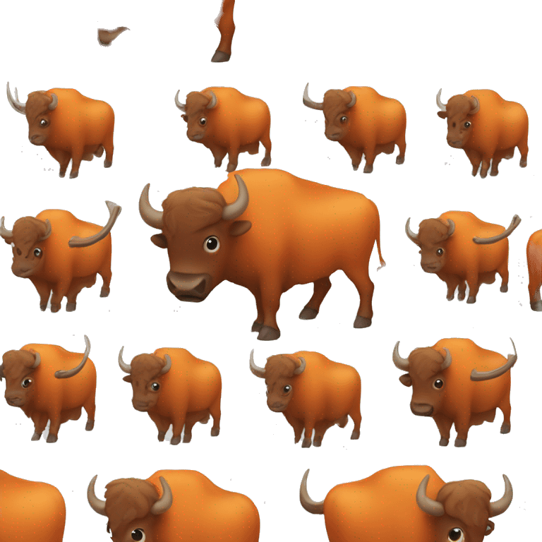 Orange buffalo  emoji