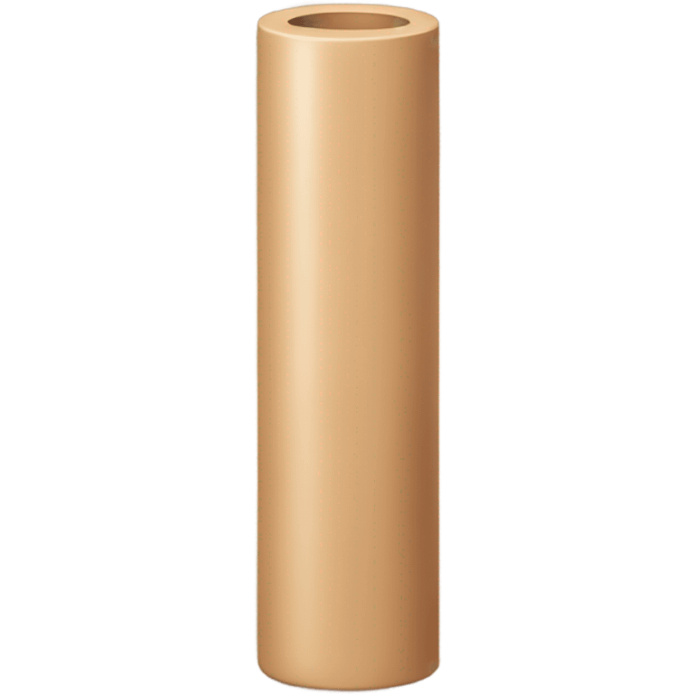 Long skin colored cylinder emoji