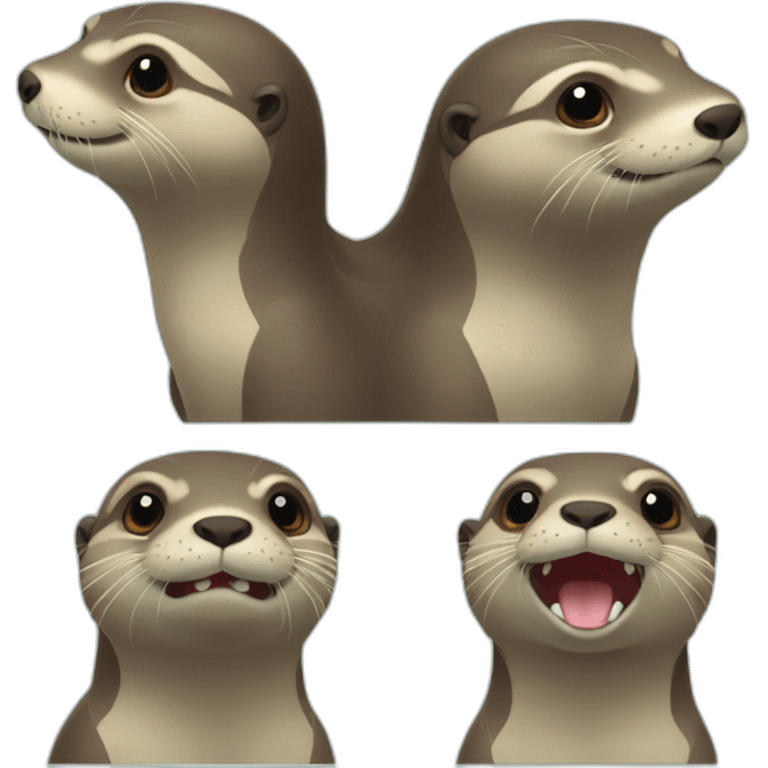 Loutre sue tortue emoji