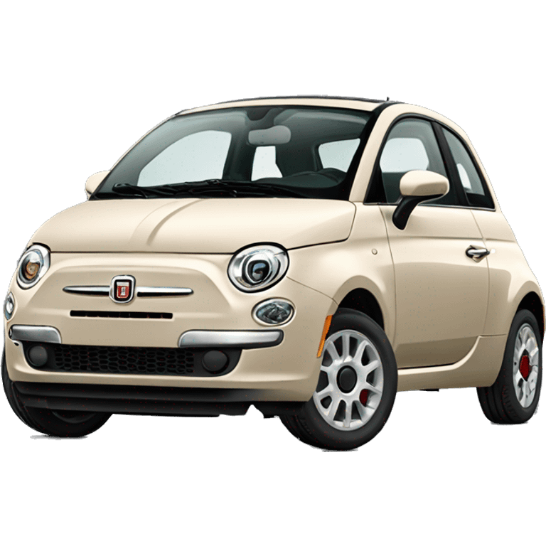 beige fiat 500 2015 emoji