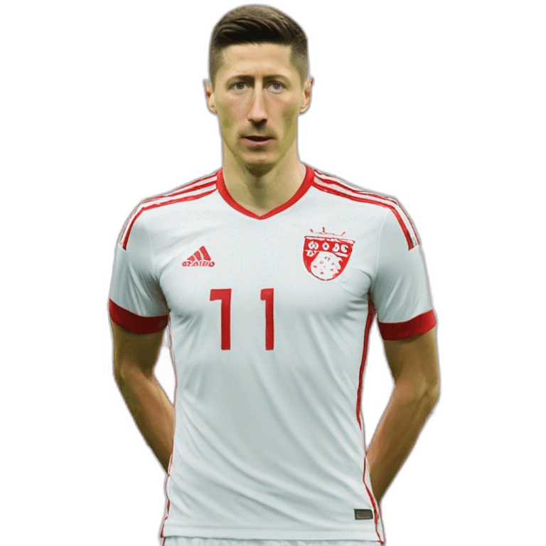 Lewandowski foot POLSKA emoji