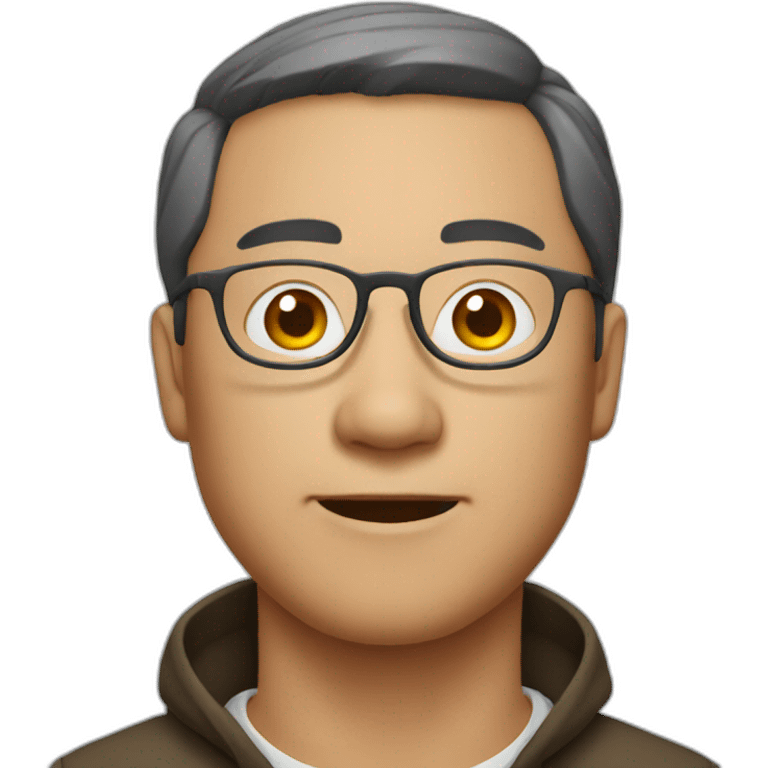 dale Chinese man, with glasses emoji