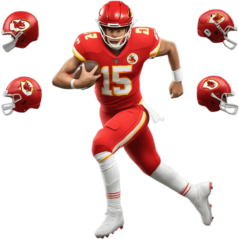 Patrick Mahomes getting tackled emoji