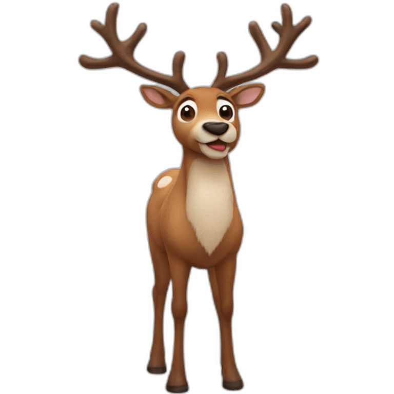 reindeer emoji