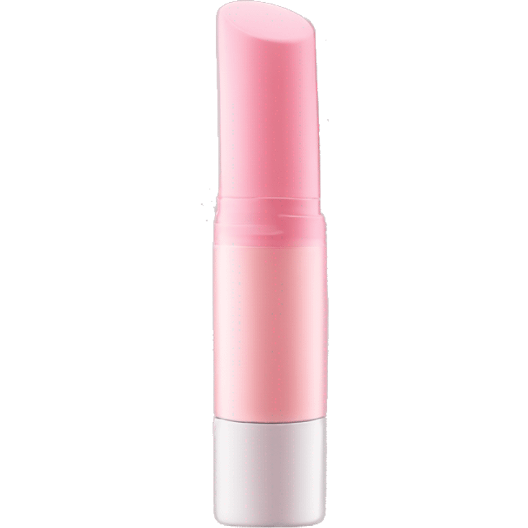 Pastel pink colored lip gloss tube emoji